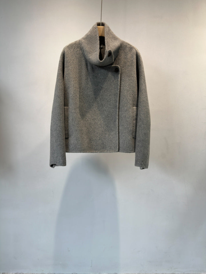 Damen Gemütlicher Oversized Mock Neck Pullover Drune