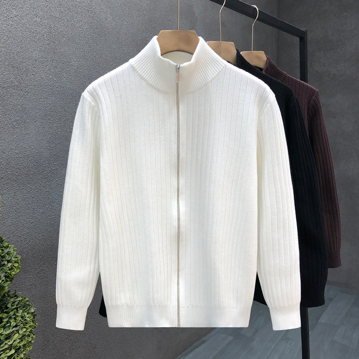 Herren Stilvolle Strickjacke mit Reißverschluss Drune