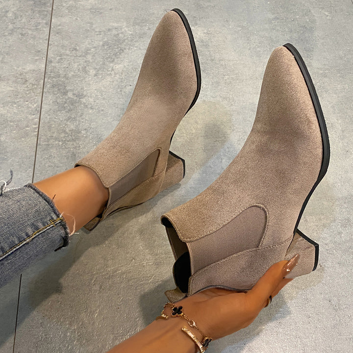 Damen Elegante Stiefeletten Drune