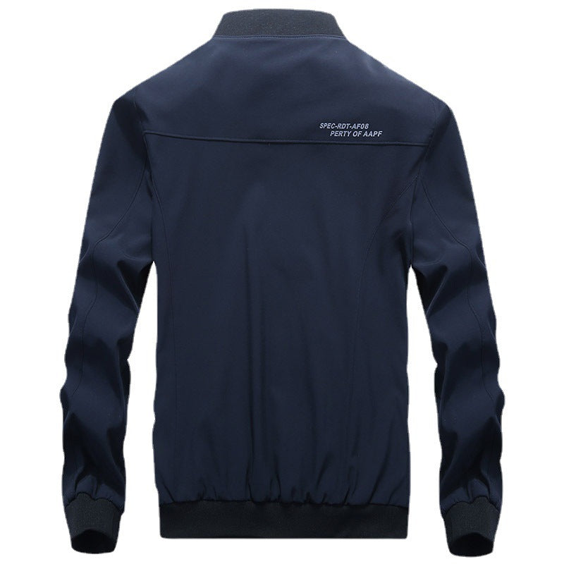Herren leichte wasserabweisende Bomberjacke mit Camouflage‑Mesh‑Innenfutter und geripptem Kragen Drune