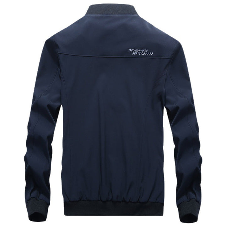 Herren leichte wasserabweisende Bomberjacke mit Camouflage‑Mesh‑Innenfutter und geripptem Kragen Drune