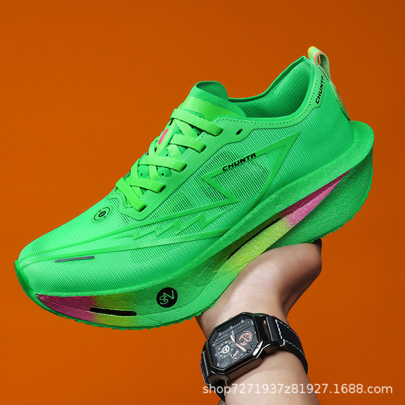 Unisex leichter Performance Laufschuh mit gedämpfter Plateausohle und atmungsaktivem Mesh Drune