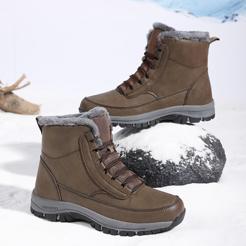 Damen Gefütterte Thermo-Winterstiefelette mit rutschfester Profilsohle und wasserabweisender Oberfläche Drune