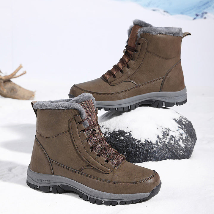 Damen Gefütterte Thermo-Winterstiefelette mit rutschfester Profilsohle und wasserabweisender Oberfläche Drune
