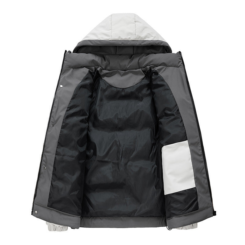 Herren Modische Wattierte Winterjacke Drune