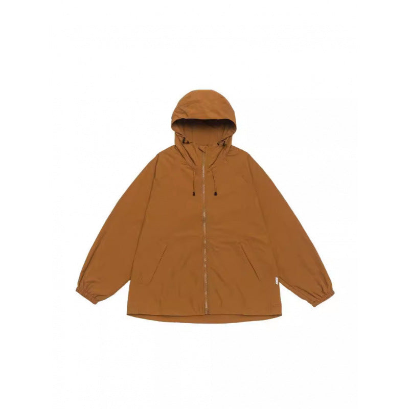 Unisex Weitgeschnittene Kapuzenjacke im Parka‑Style mit verlängertem Rückenteil und Tunnelzug Drune