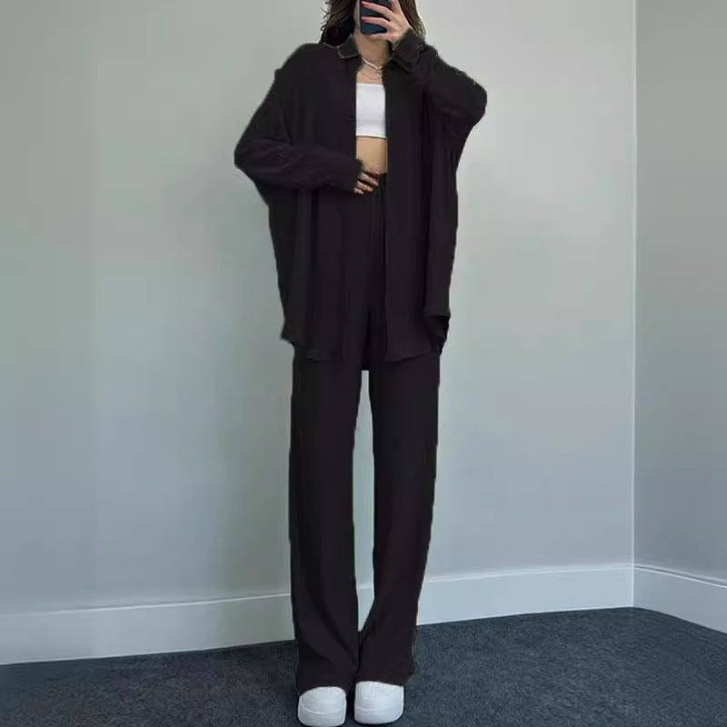 Damen lässiger Overall mit schickem Hemd Drune