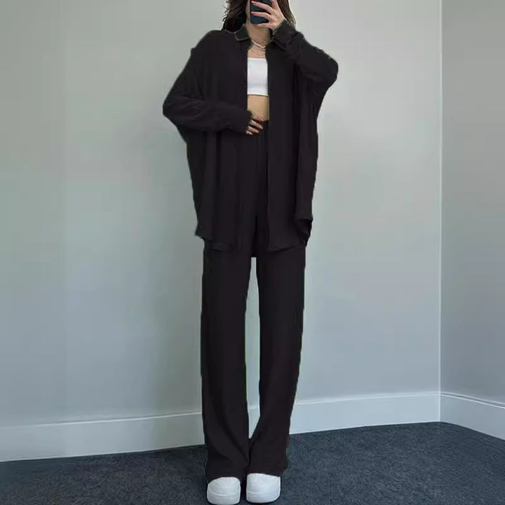 Damen lässiger Overall mit schickem Hemd Drune