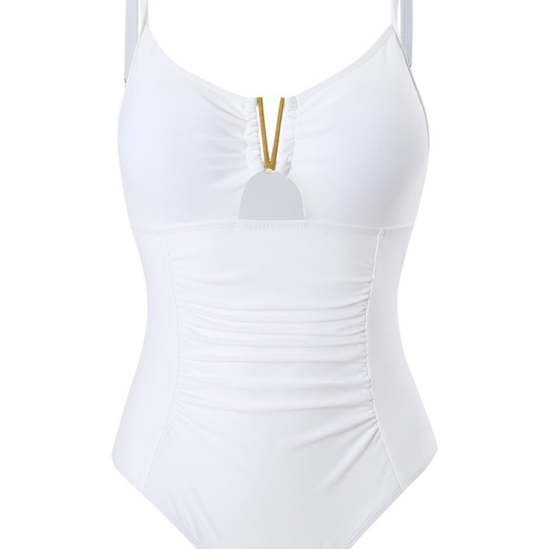 Damen Schwimmanzug mit Raffungen und elegantem Dekor Drune