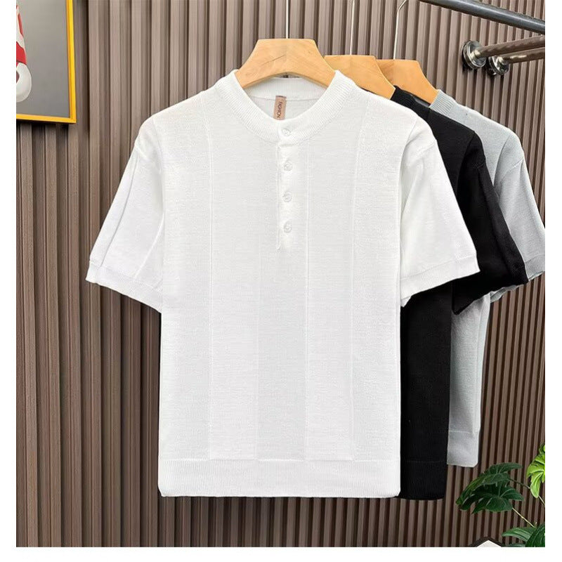 Herren Elegantes Strickshirt Drune