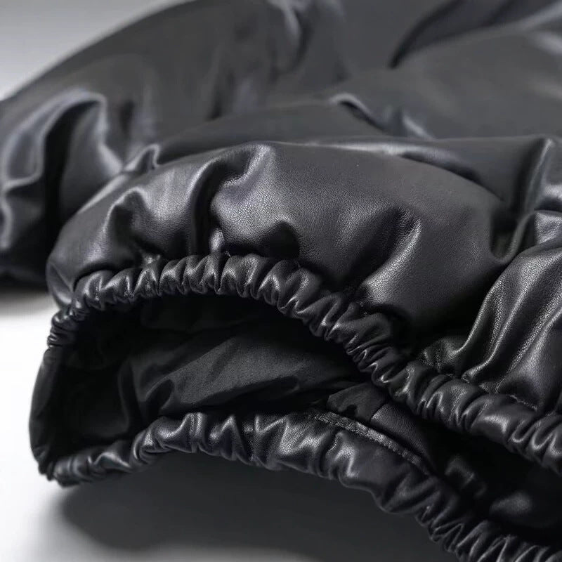 Damen Kurze wattierte Blousonjacke im Boxy-Look mit Stehkragen und elastischem Saum Drune