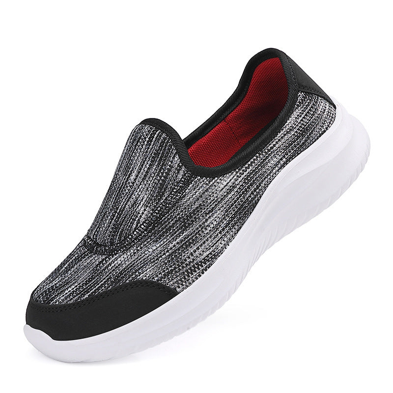 Damen nan eleganter Schlupfsneaker mit elastischen Zierbändern, atmungsaktiver Strickkonstruktion und gedämpfter Komfortlaufsohle Drune