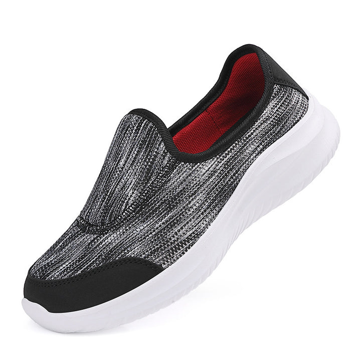 Damen nan eleganter Schlupfsneaker mit elastischen Zierbändern, atmungsaktiver Strickkonstruktion und gedämpfter Komfortlaufsohle Drune