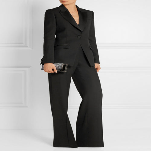 Damen Taillierter Ein-Knopf‑Blazer mit Satinbesatz und konturierter Nahtführung Drune