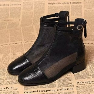 Damen Netzstiefeletten Drune