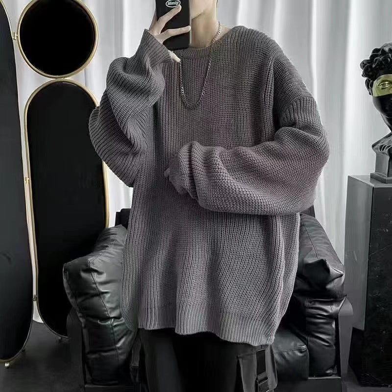 Damen Bequemer Oversized Strickpullover Drune