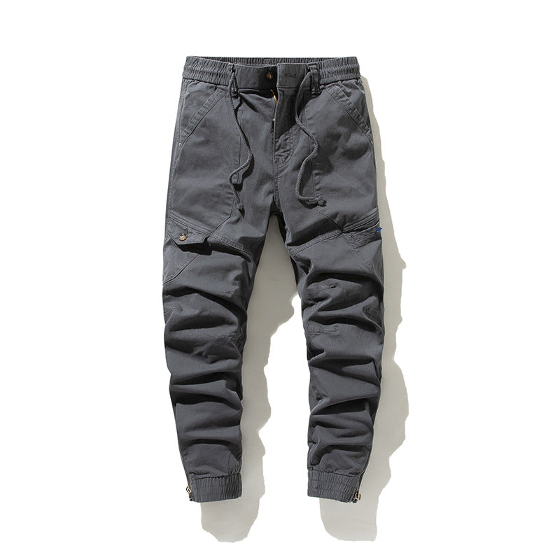Herren Städtischer Tapered Funktions-Jogger mit elastischem Komfortbund, verstärkten Kniepartien und Knöchelreißverschluss Drune