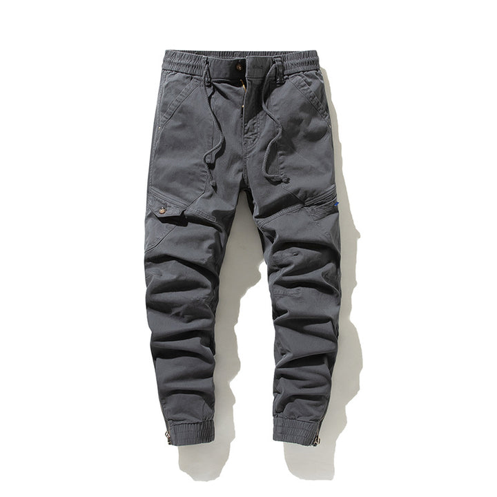 Herren Städtischer Tapered Funktions-Jogger mit elastischem Komfortbund, verstärkten Kniepartien und Knöchelreißverschluss Drune