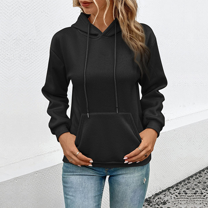 Damen Kapuzenpullover mit Kängurutasche und entspannter Oversize-Passform Drune