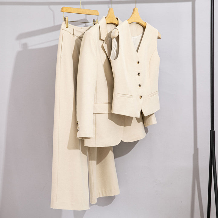 Damen Lang geschnittener Wollmix-Blazer mit Ein-Knopf-Verschluss und Pattentaschen Drune