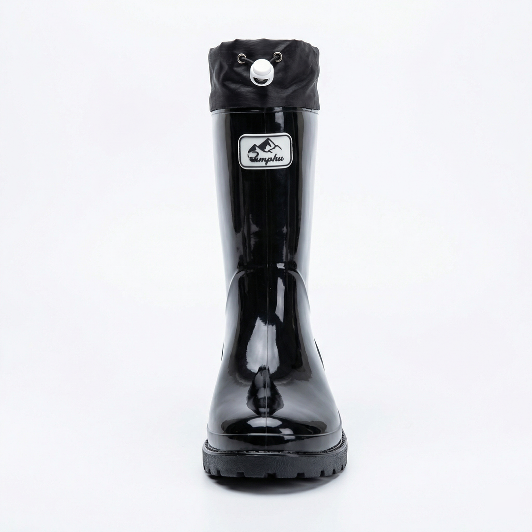 Damen Hochwertige und Stylische Gummistiefel mit Verstellbarem Schnürsystem Drune