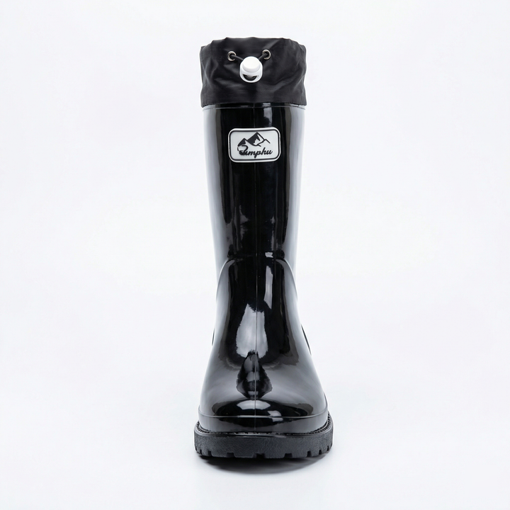 Damen Hochwertige und Stylische Gummistiefel mit Verstellbarem Schnürsystem Drune