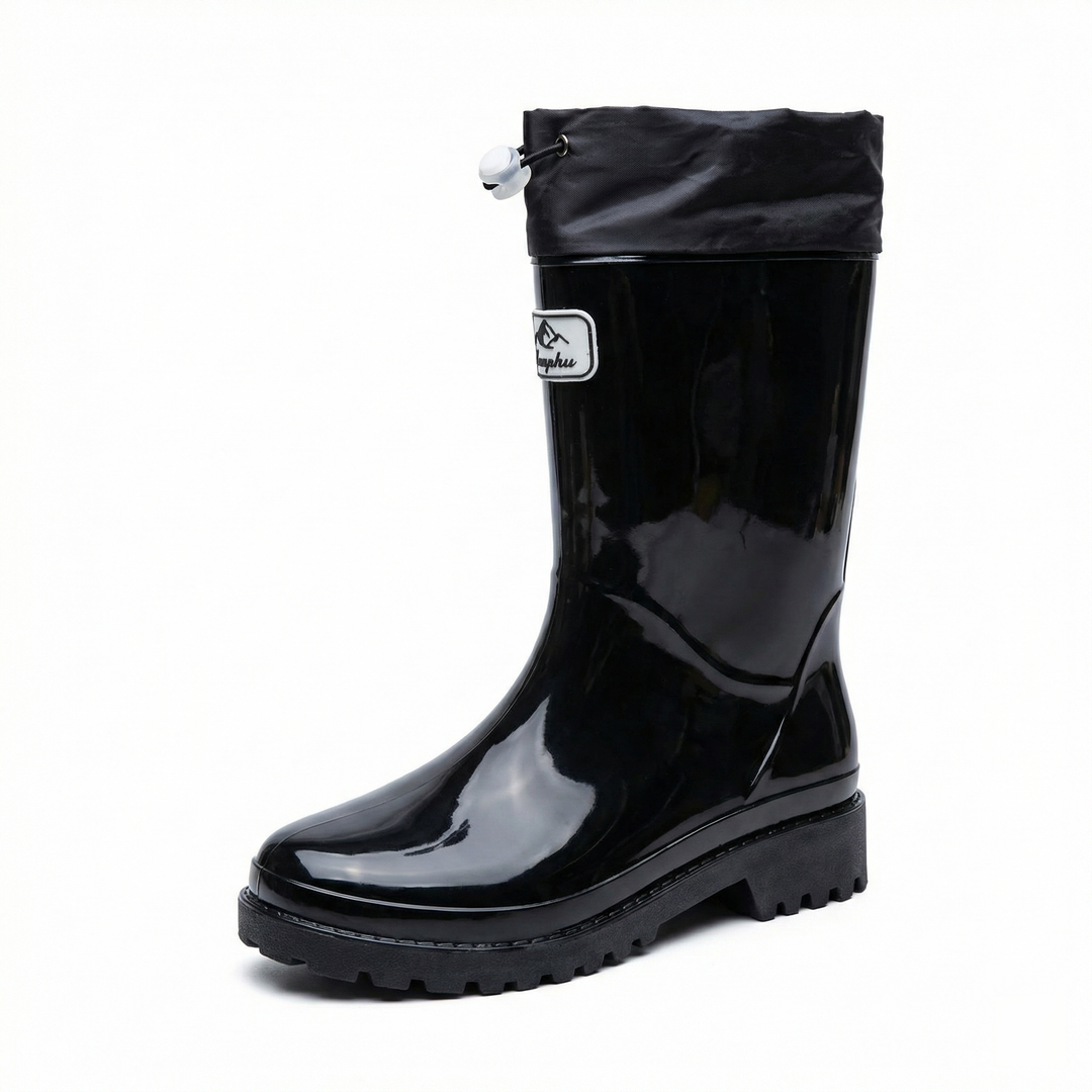 Damen Hochwertige und Stylische Gummistiefel mit Verstellbarem Schnürsystem Drune
