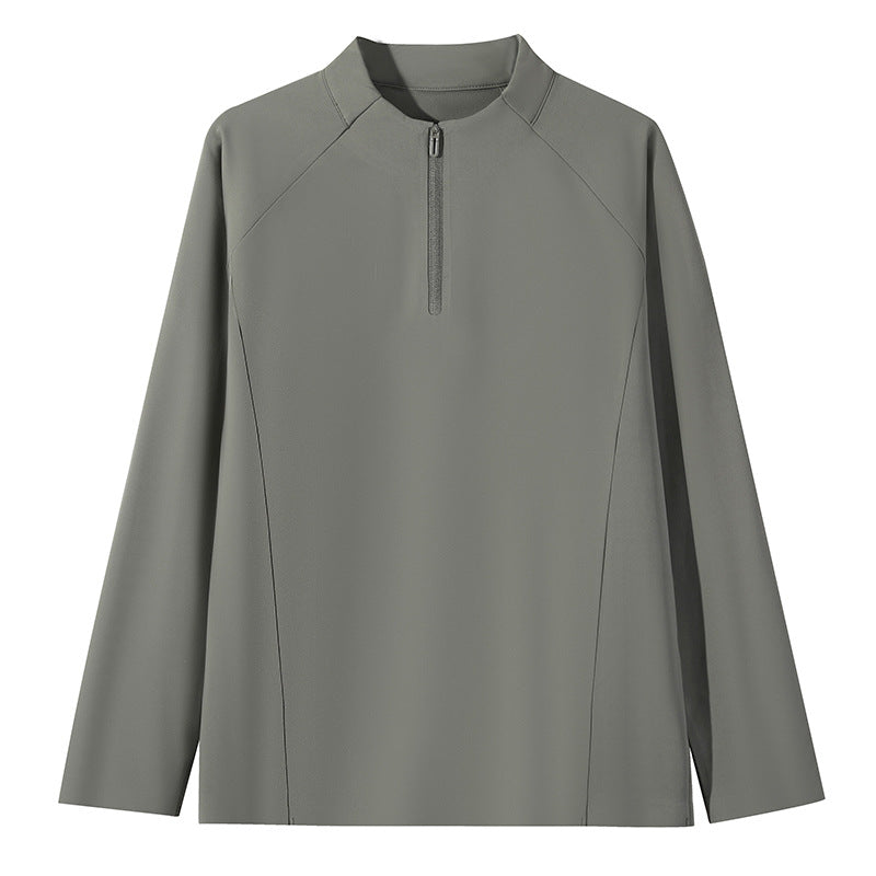 Damen Sportliches Langarmshirt mit Reißverschluss Drune