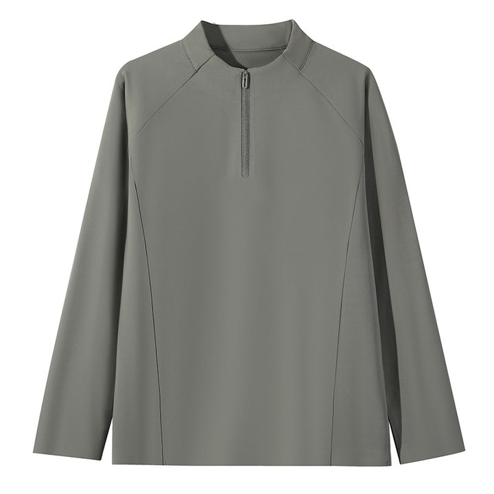 Damen Sportliches Langarmshirt mit Reißverschluss Drune