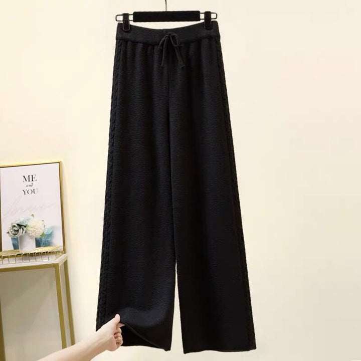 Damen Hochwertige weite Strickhose Drune