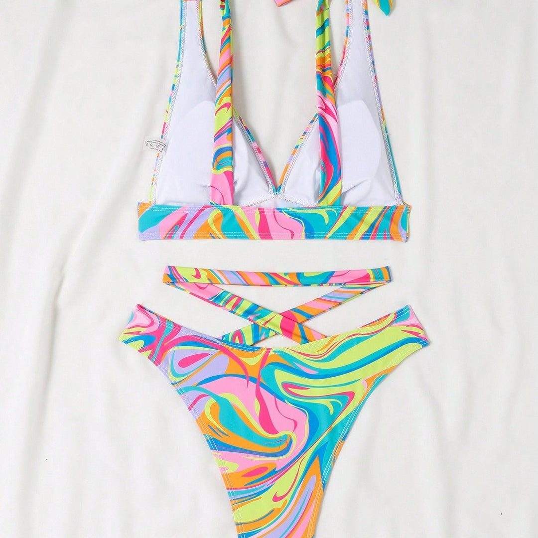 Damen Hochgeschnittener Triangel-Bikini Drune