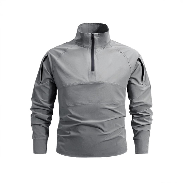 Herren Sportliche Funktionsjacke mit halbem Reißverschluss