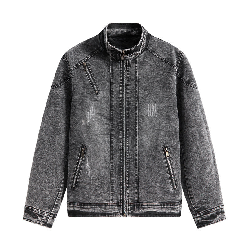 Herren Denimjacke mit Seitentaschen Drune