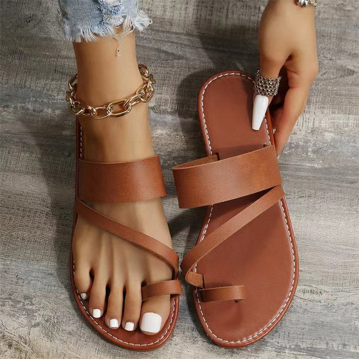 Damen Modische Riemensandalen Drune