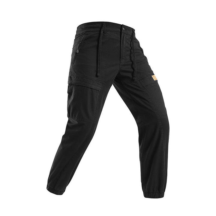 Herren Abenteuer‑Cargojogger aus Ripstop‑Baumwollmix mit Elastischem Bund, Knieeinsätzen und Multifachtaschen Drune