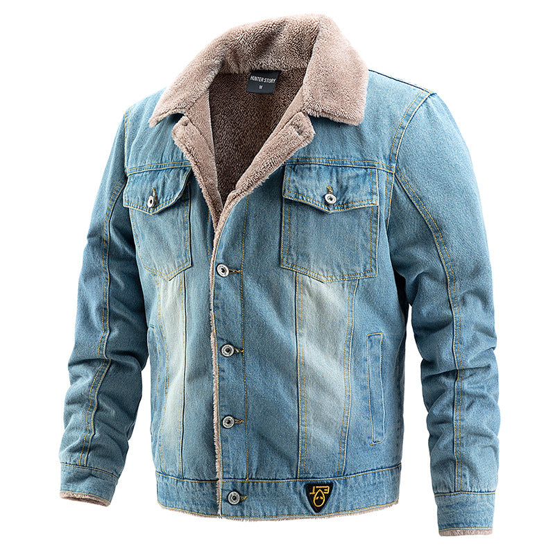 Herren Denim Jacke mit Kuschelfutter Drune