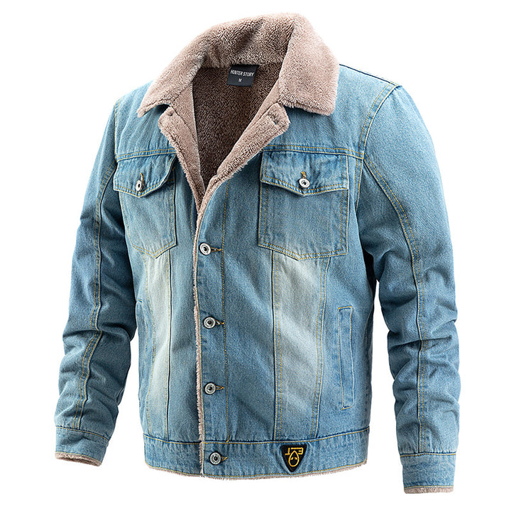Herren Denim Jacke mit Kuschelfutter Drune