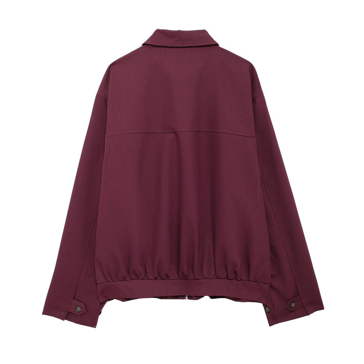 Damen Boxy-Utility-Blouson mit verdecktem Reißverschluss und Brusttasche Drune