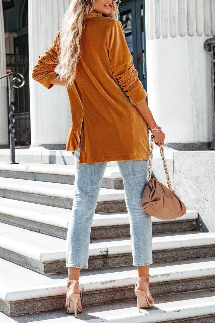 Drune | Think Twice Samt Strickjacke Mantel