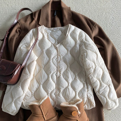 Damen Modische Daunenjacke Drune