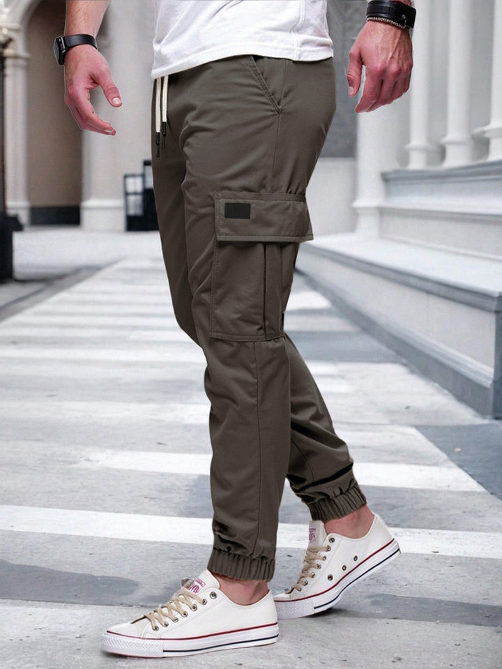 Herren Cargo-Hose mit elastischem Bund und multifunktionalen Taschen Drune