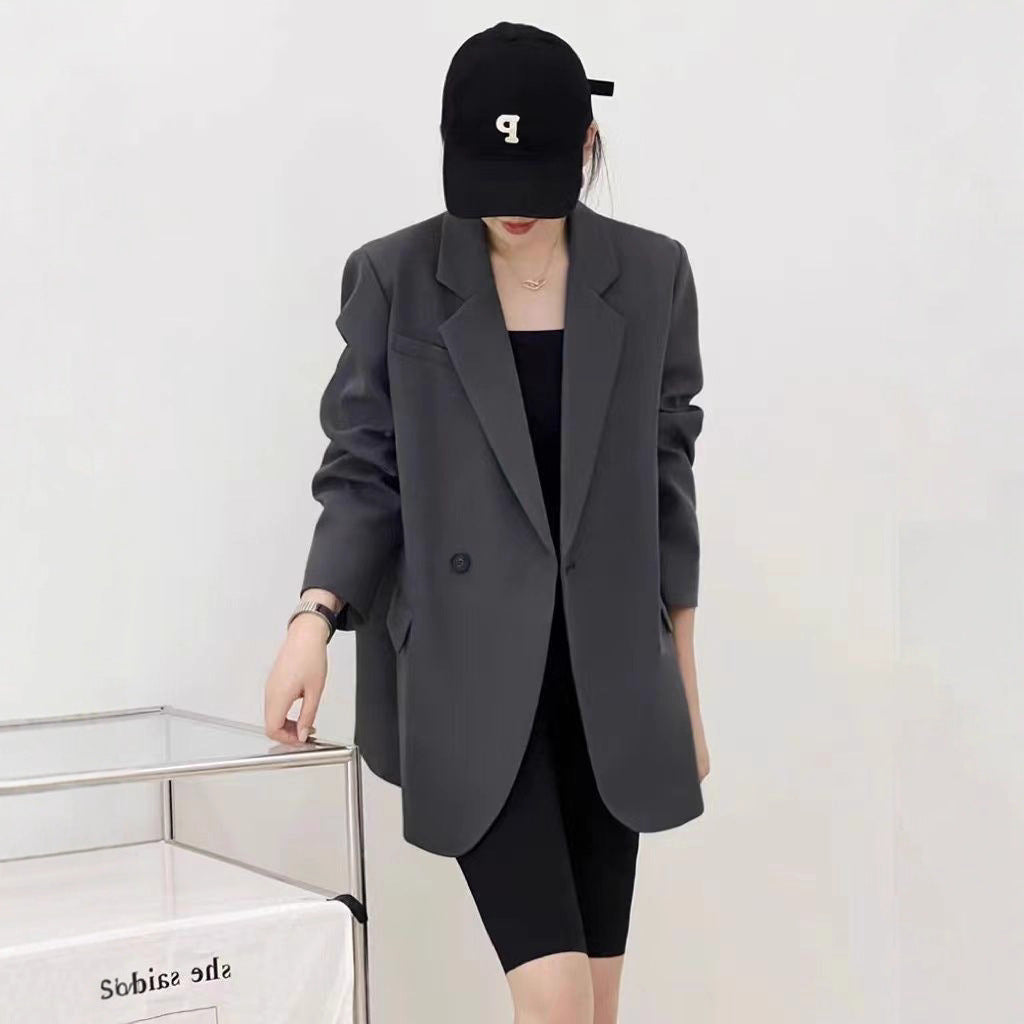 Damen Eleganter oversized Blazer mit strukturiertem Schnitt Drune
