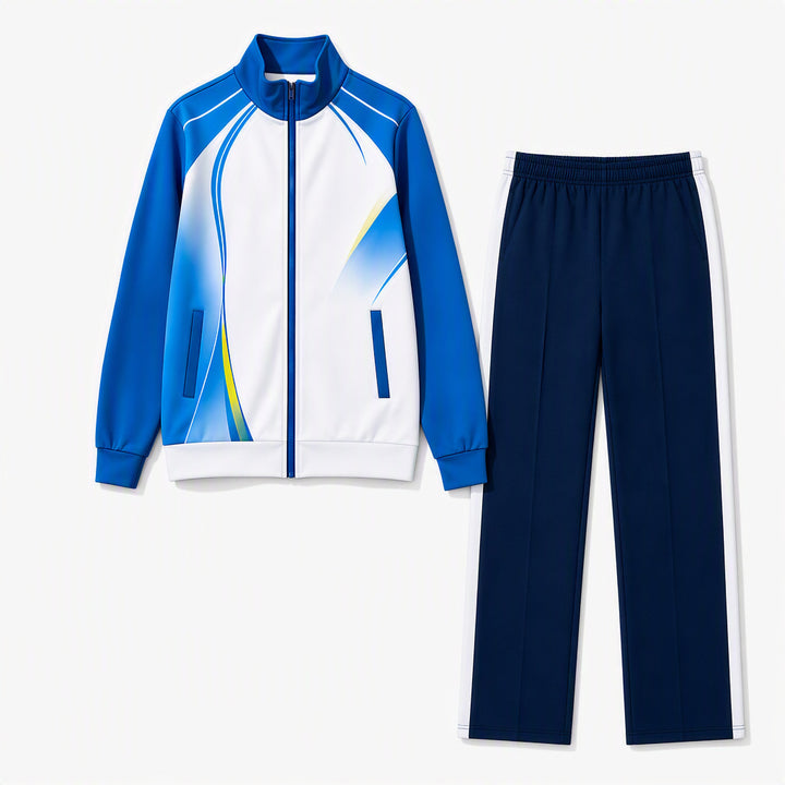 Unisex Badminton-Trainingsset mit Funktionspolo und sportlicher Jogginghose Drune