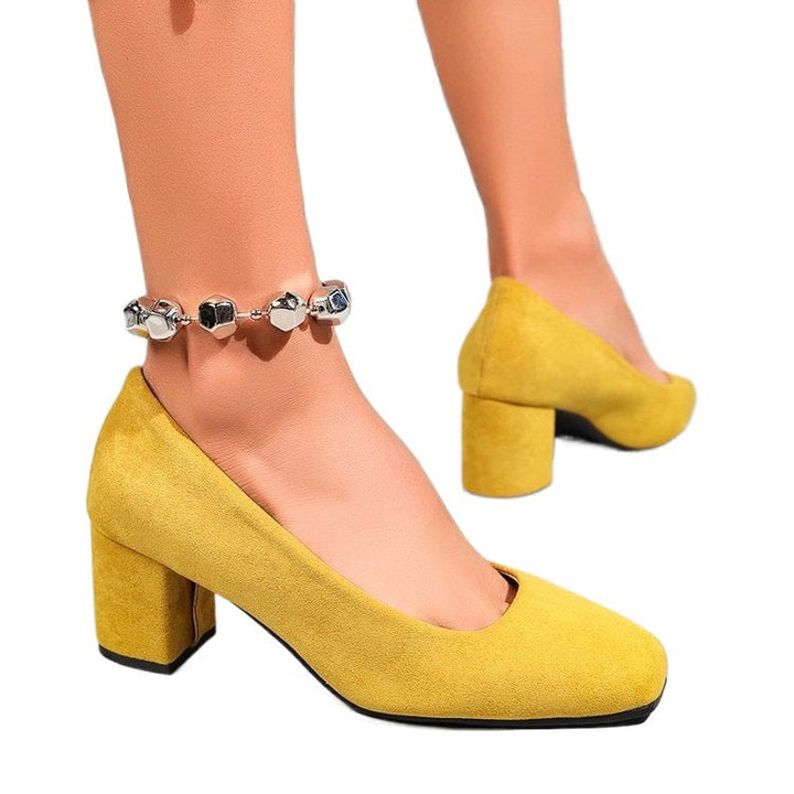 Damen Komfortable Blockabsatz-Pumps Drune