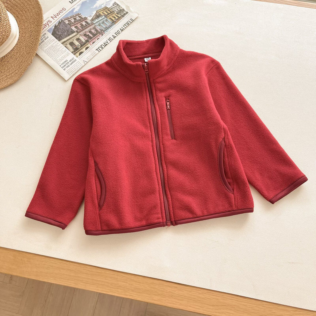 Damen Fleecejacke mit hochschließendem Kragen und praktischen Reißverschlusstaschen Drune