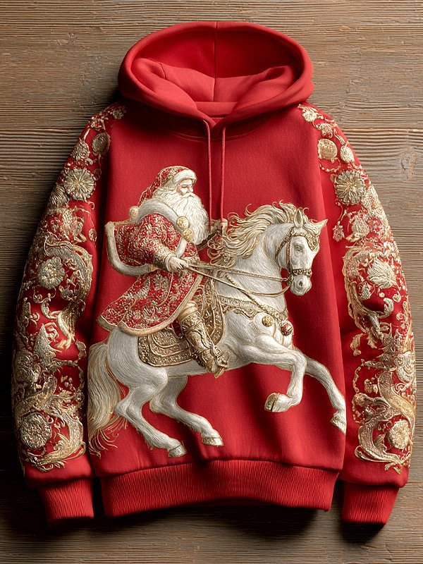 Damen Kreativer Kapuzenpullover mit Skelett- und Weihnachtsmotiv Drune
