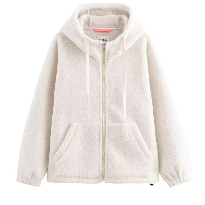 Damen Kuschelige Fleecejacke mit hohem Kragen Drune