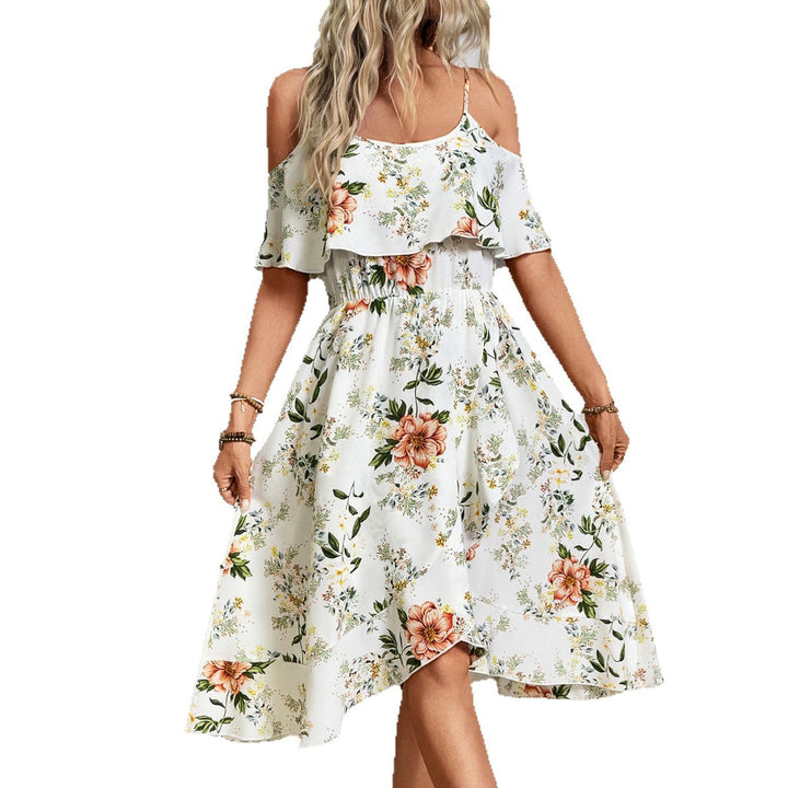 Damen Verspieltes Blumen-Überwurfkleid Drune