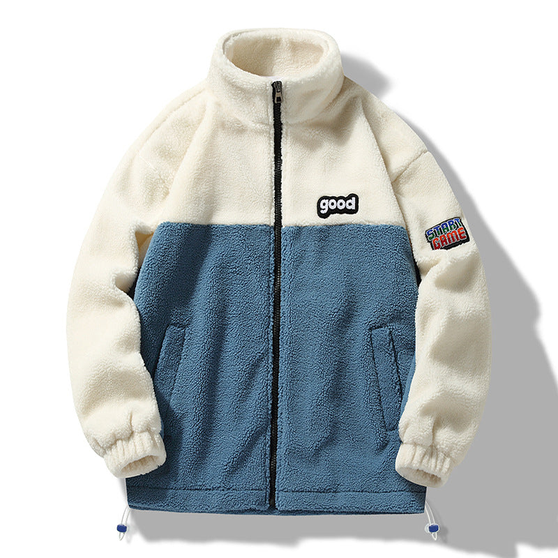 Herren Gemütliche Fleecejacke mit Kapuze Drune