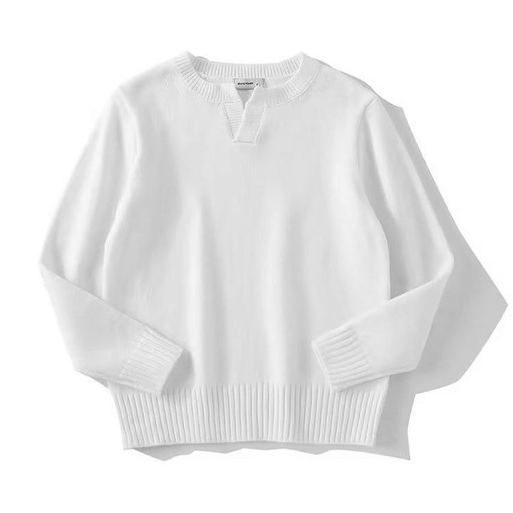 Damen Grobstrickpullover mit Stehkragen Drune